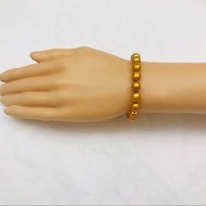 Vintage Freshwater Pearl bracelet 9” 9mm brown